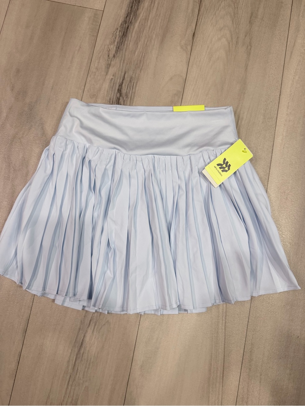 Light Blue Pleated Women's Skirt